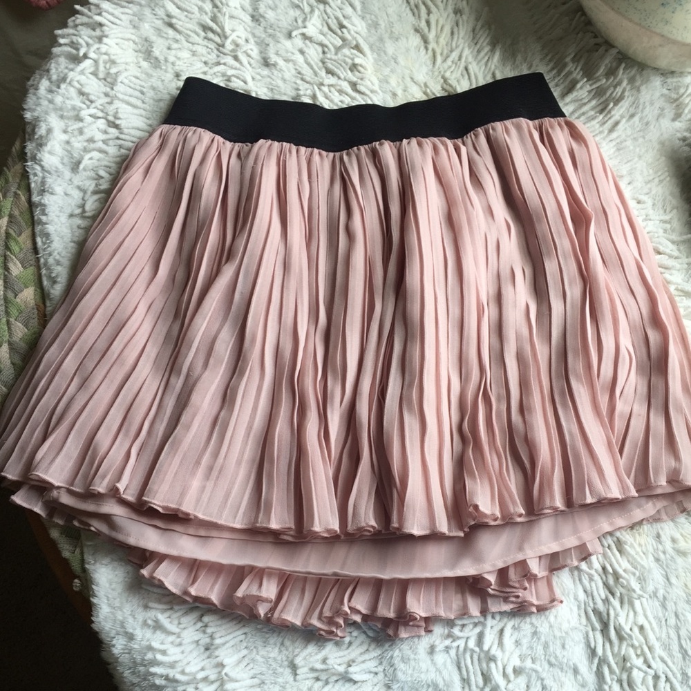 Pink mini skirt
